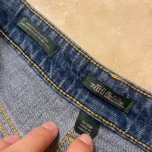 wild fable size 0 highest rise distressed baggy jean